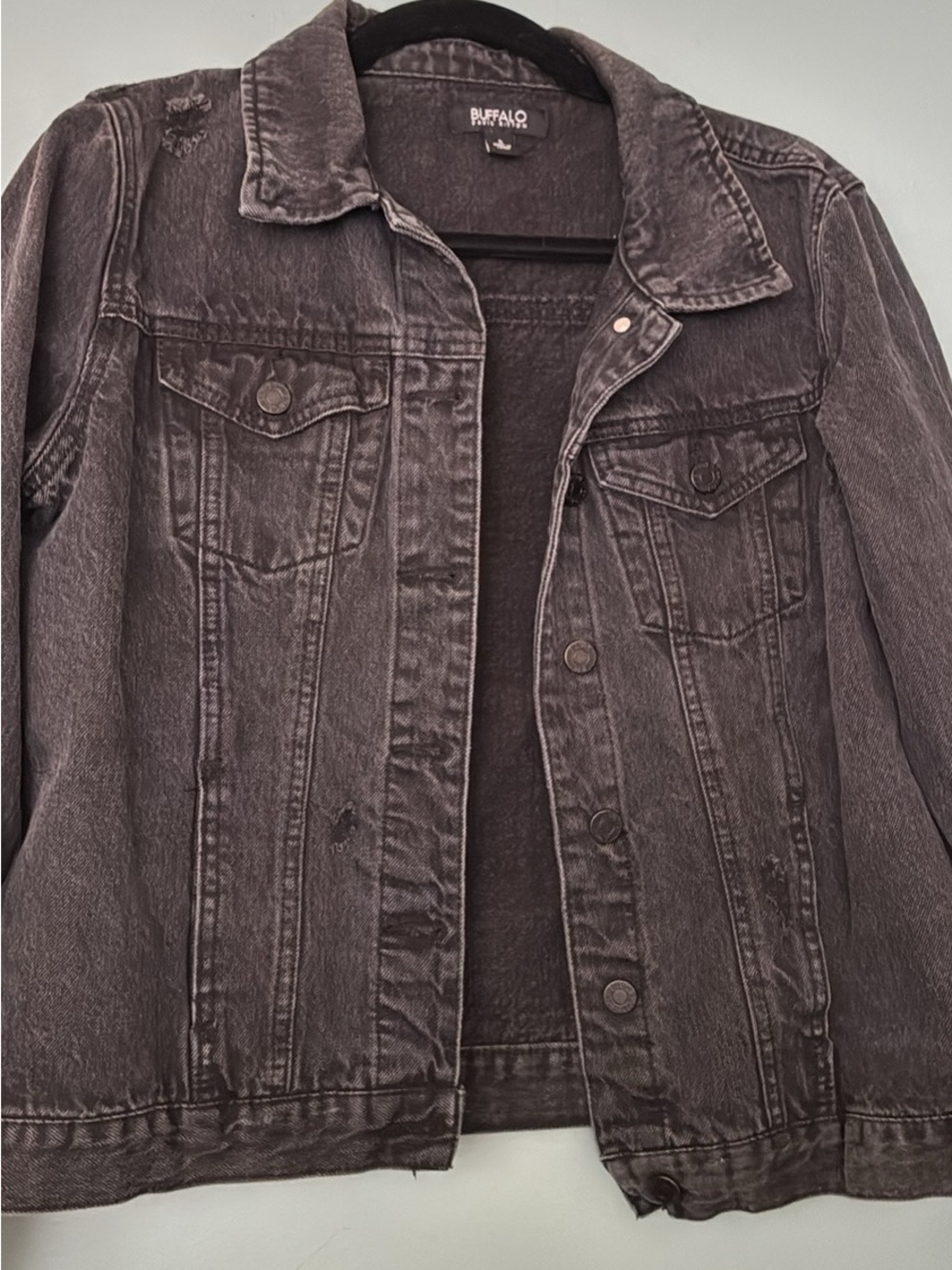Buffalo David Bitton Women's Denim Trucker Jacket - Washed Black